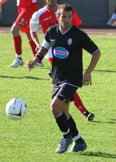 Alessandro Del Piero playing for Juventus against Rimini in Serie B, September 2006
